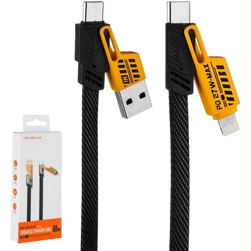 کابل 4 کاره 60 وات هایکو استار Hicostar مدل HS-192 یک متر