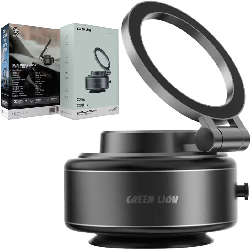 هولدر مگنتی وکیومی خودرو گرین لاین Green Lion مدل GX-29