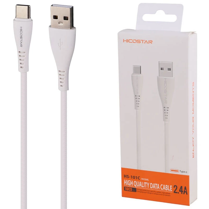 کابل تایپ سی 2.4 آمپر هایکو استار Hicostar مدل HS-101C طول 1 متر