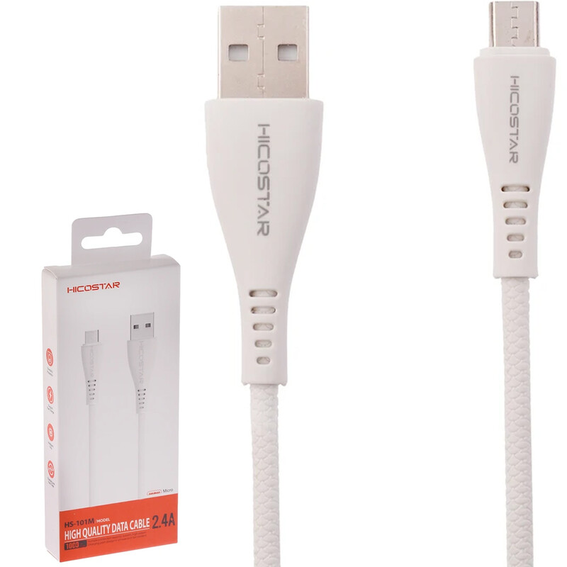 کابل میکرو یو اس بی 2.4 آمپر هایکو استار مدل HS-101m یک متر