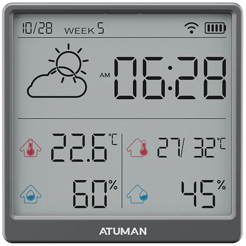 دماسنج و رطوبت سنج شارژی آتومن ATuMan مدل TH3