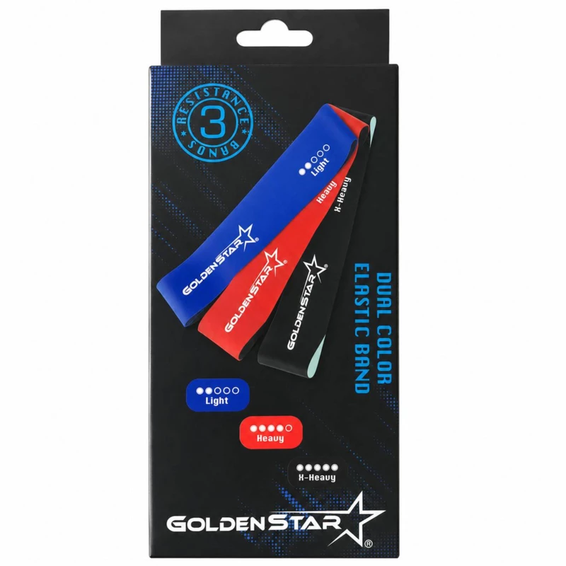 کش مینی لوپ گلدن استار Dual Color بسته 3 عددی