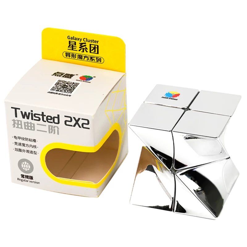 مکعب روبیک دیان شنگ DianSheng مدل Twisted 2x2 پیچ خورده