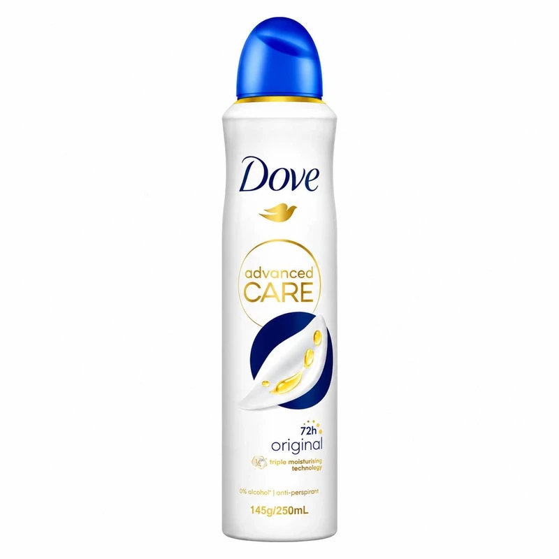 اسپری ضد تعریق زنانه داو Dove مدل Advanced Care Original 72h حجم 250ml