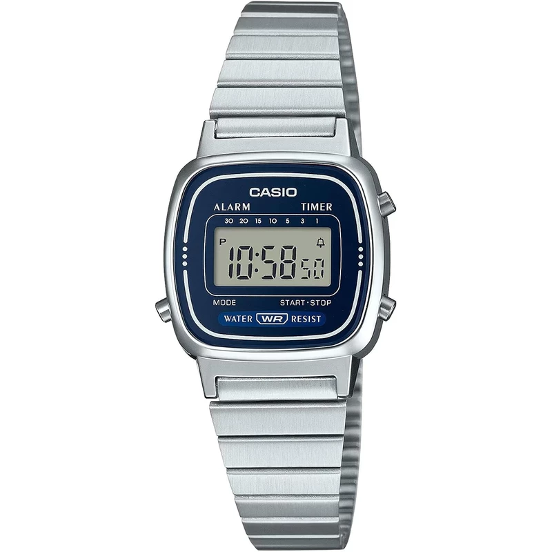 ساعت مچی دیجیتال زنانه کاسیو CASIO مدل LA670WA-2DF صفحه آبی