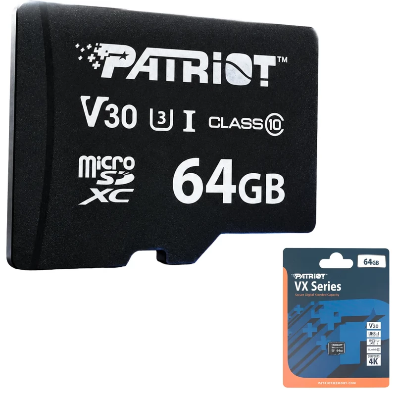 کارت حافظه میکرو اس دی پاتریوت Patriot مدل VX Series ظرفیت 64 گیگابایت
