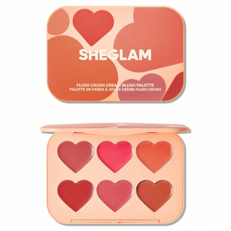 پالت رژگونه کرمی شیگلم SHEGLAM اصل مدل Flush Crush رنگ Cottage Core Garden