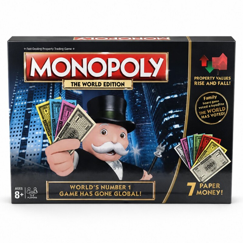 بازی فکری مونوپولی Monopoly مدل The World Edition مناسب 2 تا 6 بازیکن