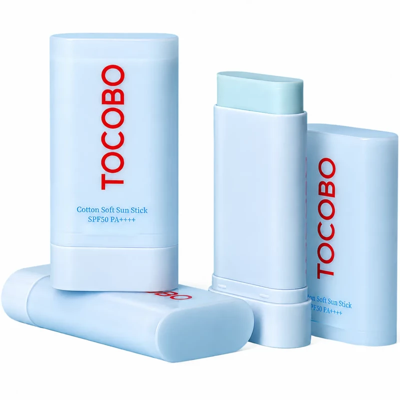 ضد آفتاب استیکی توکوبو TOCOBO اصل با SPF50 وزن 15 گرم حاوی عصاره پنبه کتان