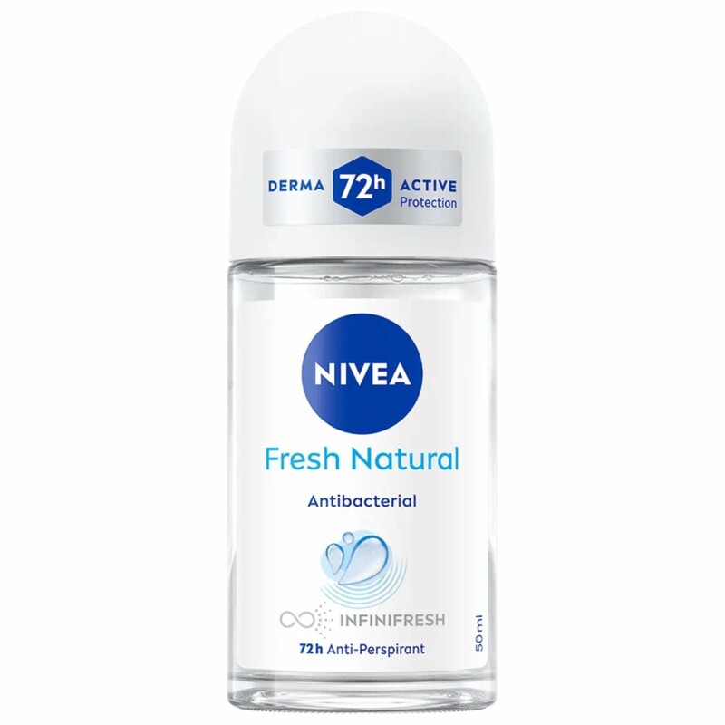 رول ضد تعریق زنانه نیوآ NIVEA مدل Fresh Natural 72H آنتی باکتریال 50ml