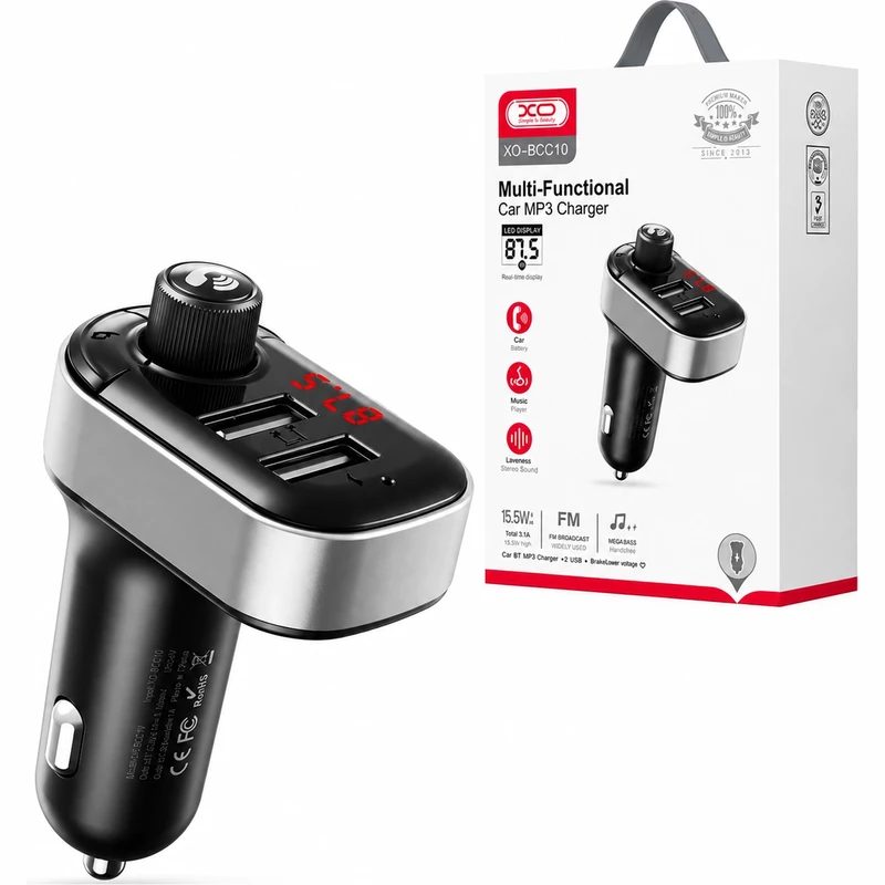 شارژر فندکی و اف ام پلیر ایکس او XO مدل BCC10  توان 15.5 وات