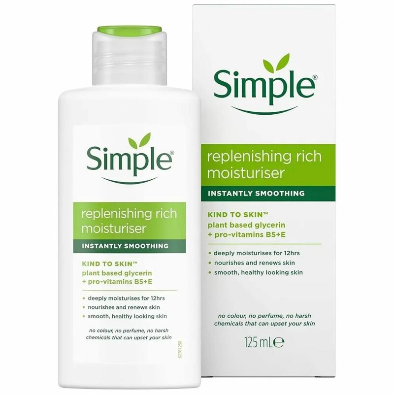 کرم مرطوب کننده و آبرسان سیمپل Simple مدل Replenishing Rich حجم 125ml