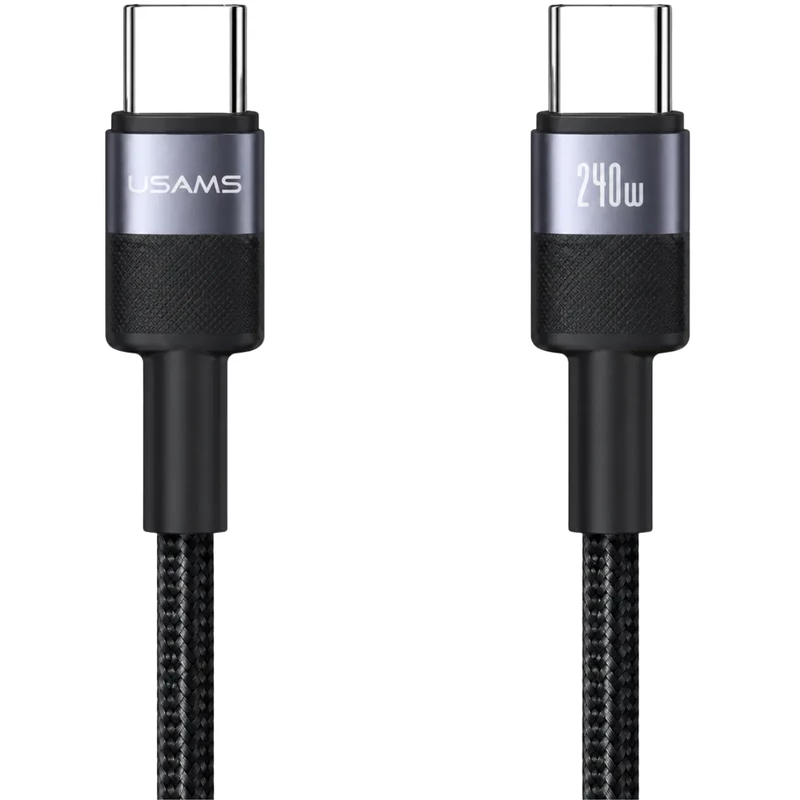 کابل دوسر تایپ سی یوسامز USAMS مدل SJ727 توان 240 وات 1.2 متر