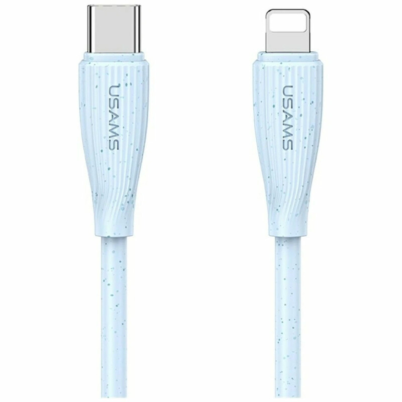 کابل تایپ سی به لایتنینگ یوسامز USAMS مدل SJ717 توان 30 وات 1 متر