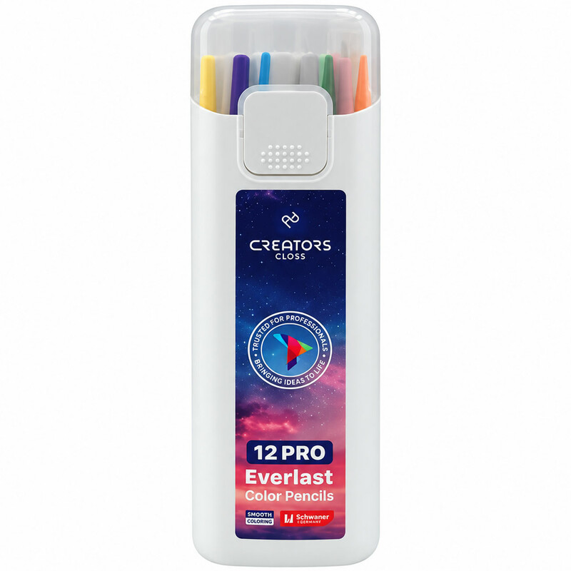 مداد رنگی اتودی 12 رنگ سی کلاس مدل CP30-12 با نوک 2.6 میلی متر