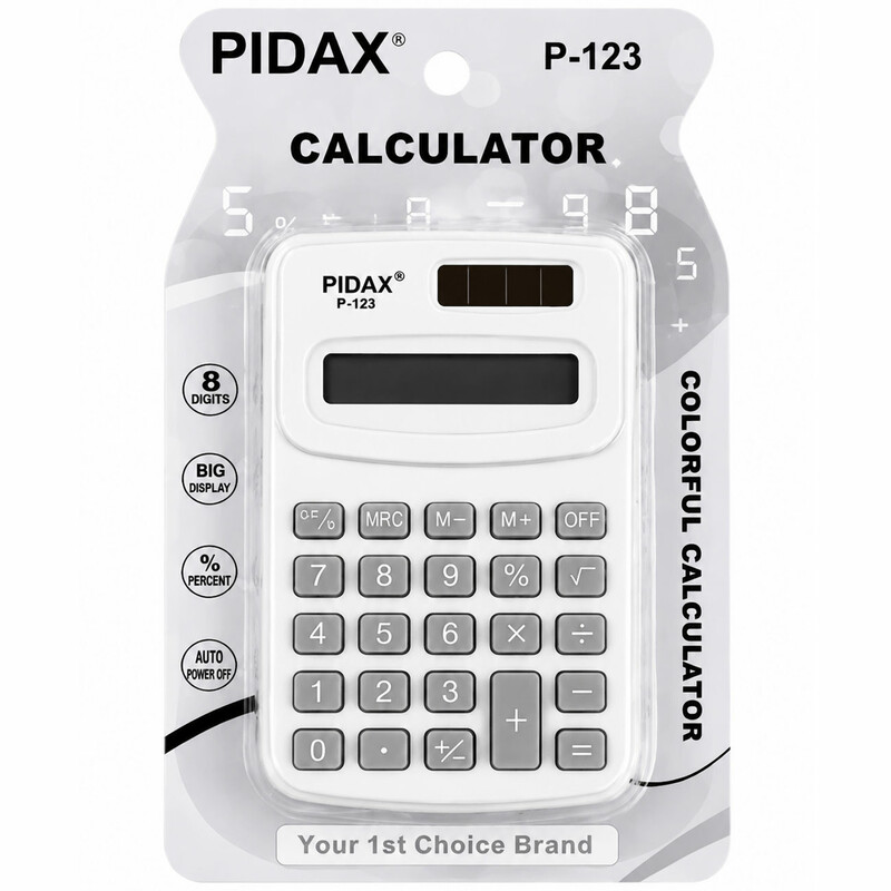 ماشین حساب جیبی پیداکس PIDAX مدل P-123