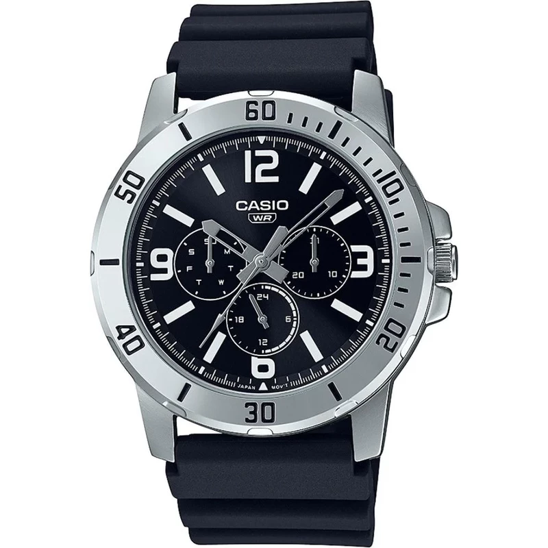 ساعت مچی مردانه کاسیو Casio مدل MTP-VD300-1BUDF بند رزینی