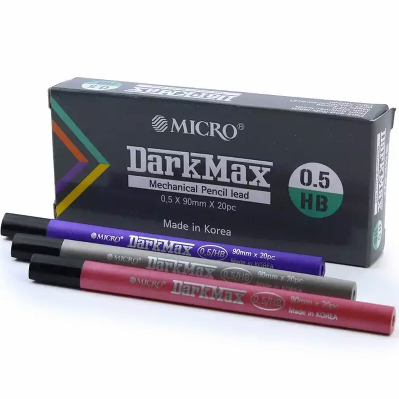 نوک مداد نوکی 0.5 میکرو MICRO مدل DarkMax با کیفیت HB