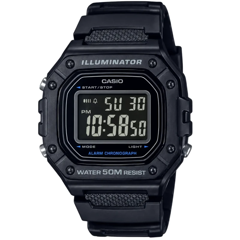 ساعت مچی دیجیتال مردانه کاسیو CASIO مدل W-218H-1BVDF ضد آب