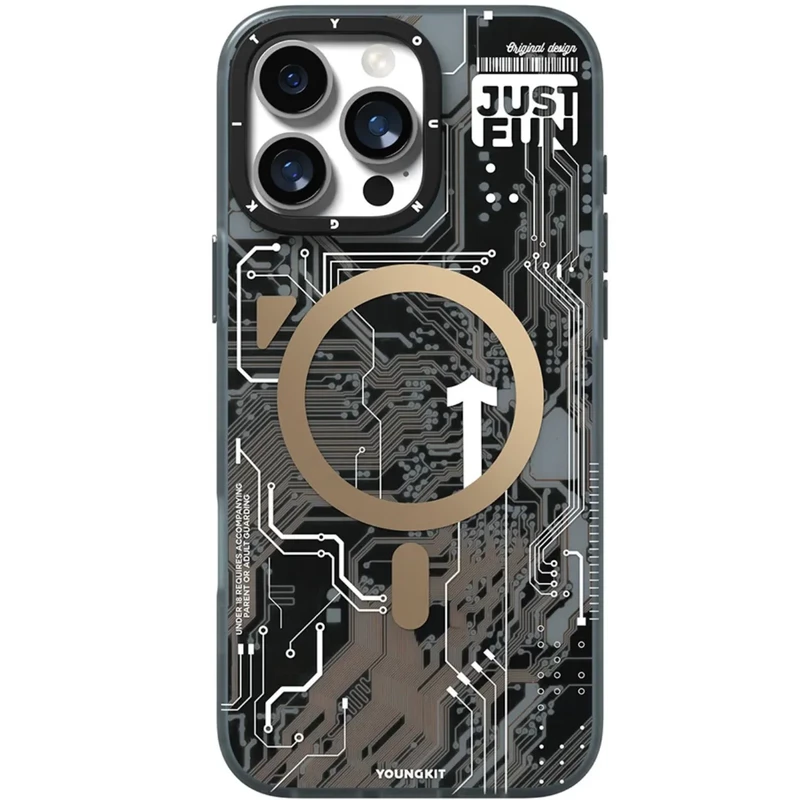 قاب مگ‌ سیف آیفون 16 پرو یانگ‌ کیت YOUNGKIT مدل 024 طرح تکنولوژی