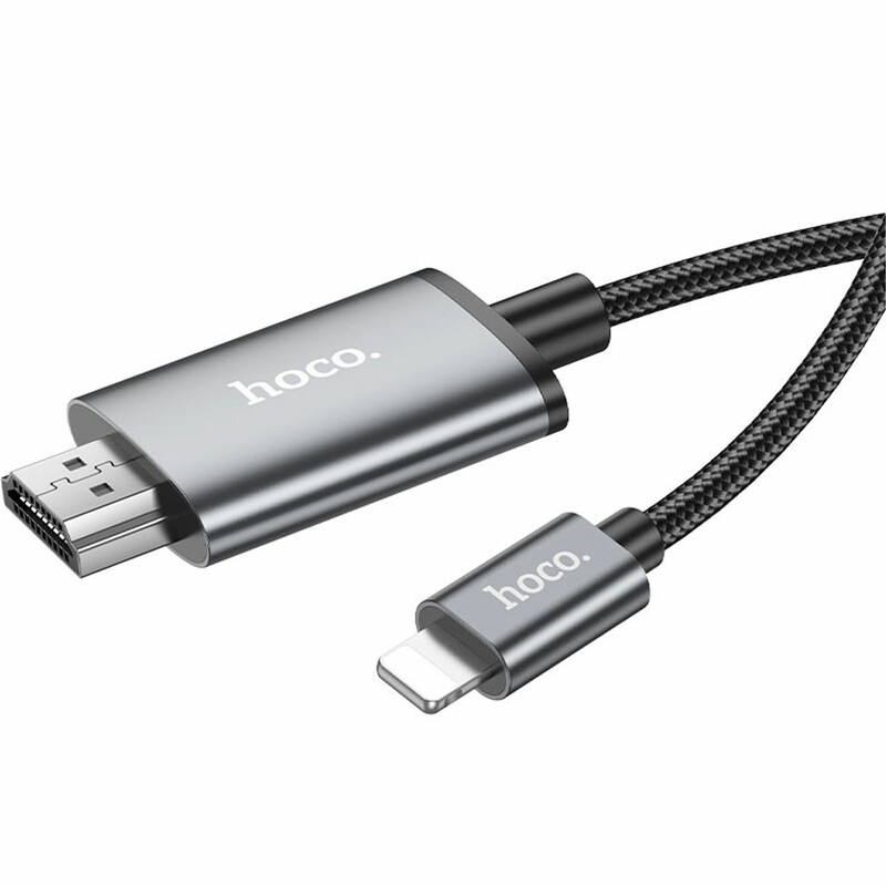 کابل تبدیل لایتنینگ به HDMI هوکو Hoco مدل UA27 طول 2 متر