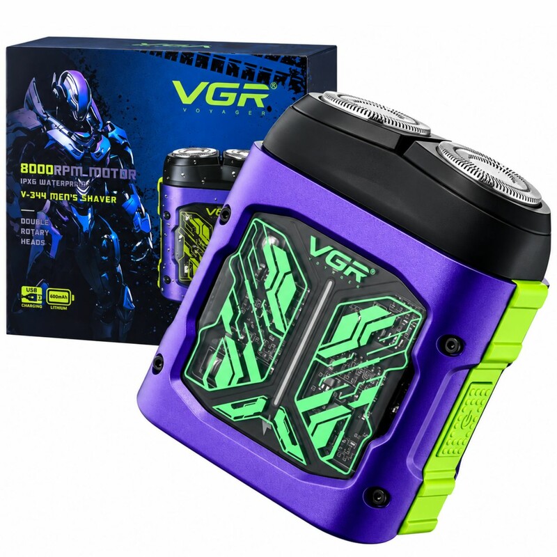 ریش تراش برقی وی جی آر VGR مدل V-344 موتور 8000 دور در دقیقه ضدآب