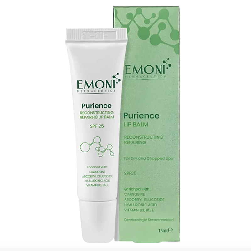 بالم لب ترمیم کننده و بازسازی کننده امونی مدل Purience محافظت در برابر آفتاب با SPF25 حجم 15ml