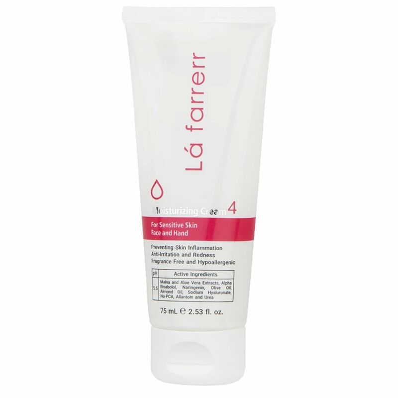 کرم آبرسان دست و صورت لافارر مدل 04 برای پوست حساس 75ml