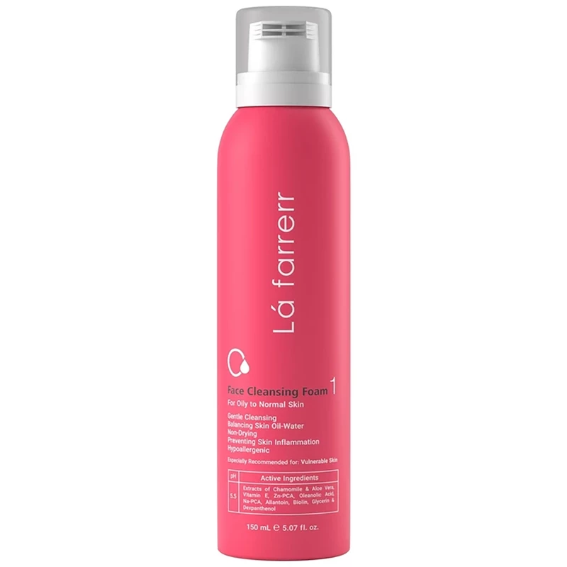 فوم شستشوی صورت لافارر مدل 01 مناسب پوست چرب تا معمولی 150ml