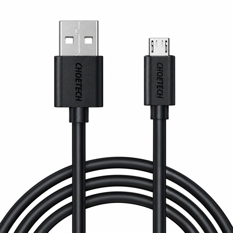 کابل میکرو یو اس بی چویتک CHOETECH مدل AB003 جریان 2.4 آمپر 1.2 متر