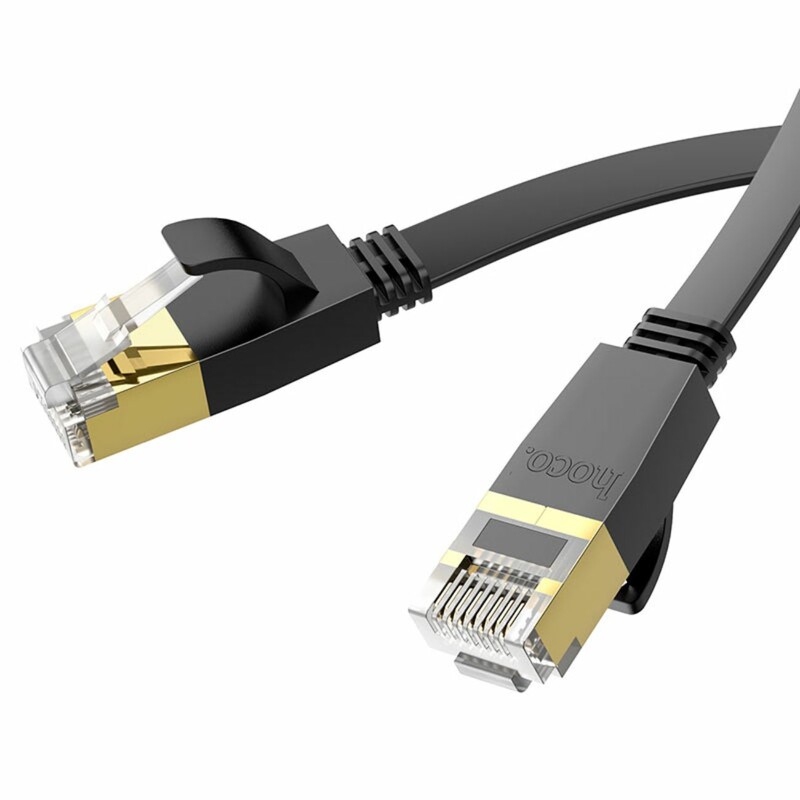 کابل شبکه LAN گیگابیتی هوکو Hoco مدل US07 با استاندارد CAT6 و طول 5 متر