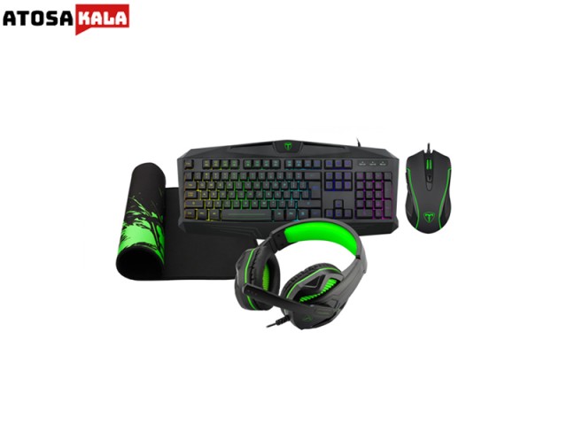 پک گیمینگ T-Dagger Legion T-TGS003 4 in 1 Gaming Combo موس ، کیبورد ، هدفون و پد
