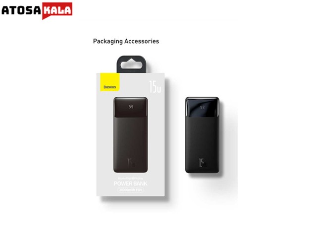 پاوربانک ظرفیت 20000mAh باسئوس Baseus مدل  BIPOW/20000 توان 20 وات