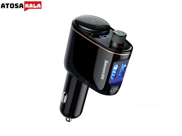 شارژر فندکی با قابلیت پخش موسیقی و تماس Baseus Locomotive Bluetooth MP3 Vehicle Charger