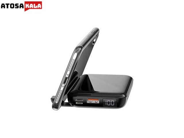 پاوربانک وایرلس 10000 میلی آمپر بیسوس Baseus Mini S Bracket PPXFF10W-01 طراحی مینی