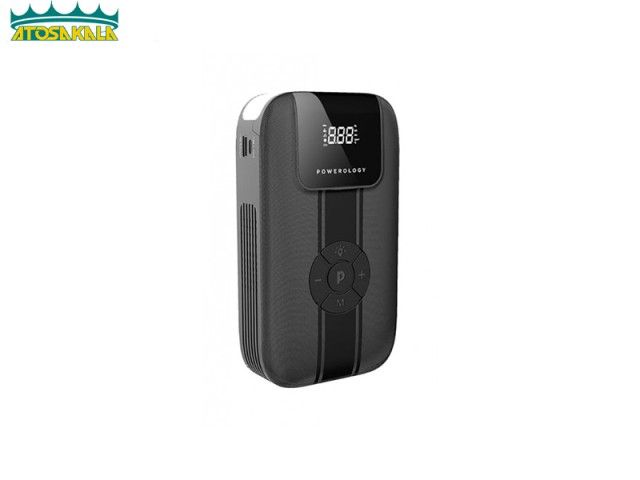 جامپ استارتر و کمپرسور باد 11200 میلی آمپر Powerology Jump Starter With Air Compressor PPBCHA13