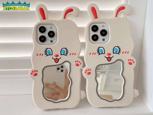 قاب گوشی اپل iPhone 11 pro max مدل خرگوش آینه دار سیلیکونی