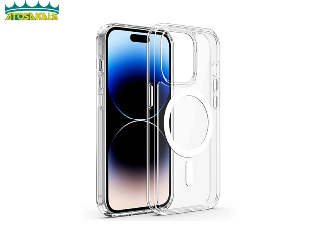 قاب محافظ مگنتی گرین لاین آیفون Apple iPhone 14 Green Lion Magsafe Delgado Clear Case