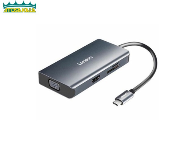 هاب 7 پورت لنوو Lenovo LX0807G New Multifunctional Type C Hub