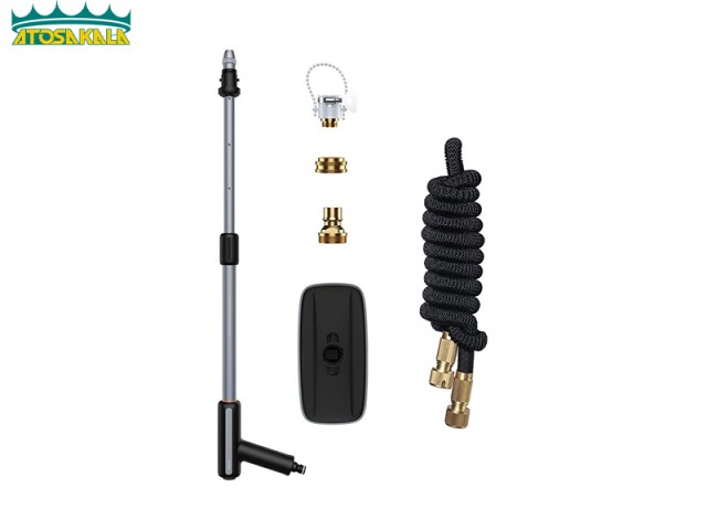 ست نازل و تی شستشوی خودرو Baseus Multifunctional Car Wash Spray Nozzle CRXC01-G01 طول 30 متری