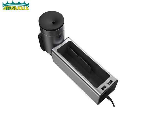جعبه نظم دهنده داخل خودرو و هاب شارژر بیسوس Baseus Car Organizer Cup Holder CRCWH-A01 با جالیوانی