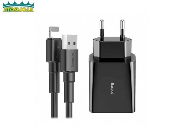 شارژر دیواری بیسوس Baseus Speed Mini Dual U Charger 10.5W CCFS-R01 توان 2.1 آمپر