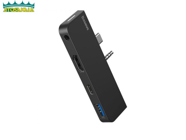هاب 4 پورت بیسوس Baseus MultiFunctional HUB Adapter CAHUB-FG01 مناسب برای Surface Go
