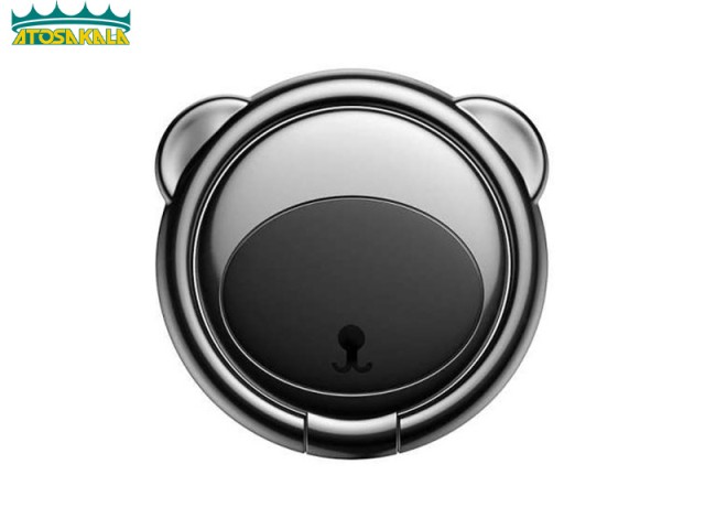 حلقه نگهدارنده موبایل بیسوس Baseus Bear Finger Metal Ring SUBR-01 طرح خرس