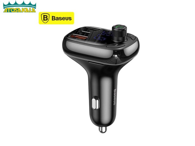 شارژر فندکی و پخش کننده بلوتوث Baseus T-Typed Bluetooth CCALL-TM01 فلش و رم خور