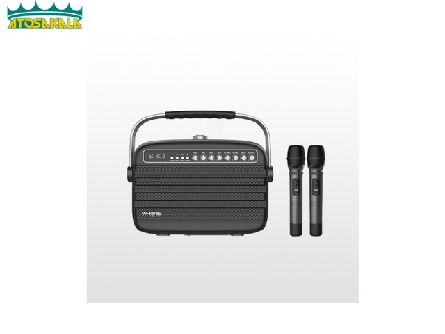 اسپیکر بلوتوث دبلیو کینگ W-King K9 Wireless Speaker توان 100 وات رم و فلش خور با دو عدد میکروفون
