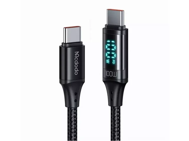 کابل Type C به Type C مک دودو Mcdodo CA-1100 Digital HD PD Data cable طول 1.2 متر توان 100 وات ( ارسال سریع و پلمپ شرکتی )
