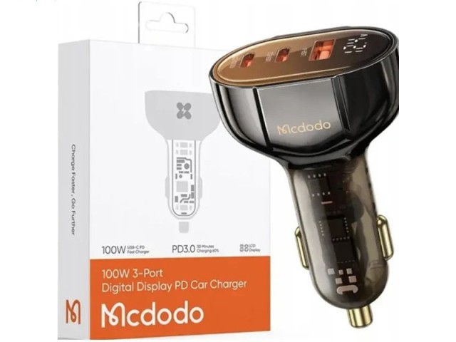 شارژر فندکی مک دودو Mcdodo CC-2310 توان 100 وات ( ارسال سریع و پلمپ شرکتی )