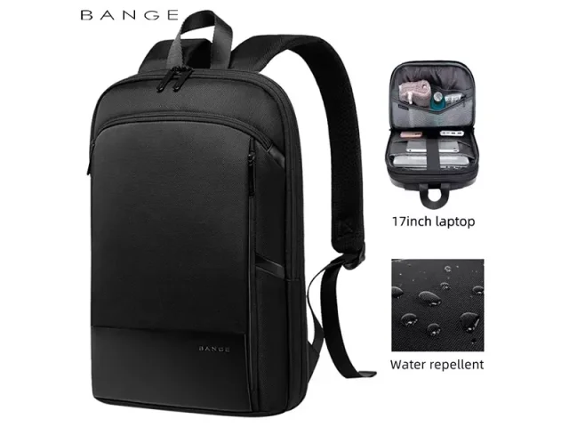 کوله پشتی مسافرتی ضد آب لپ تاپ 17 اینچی بنج Bange BG77115D Bag Slim Backpack Laptop 17" Inch