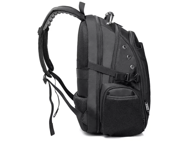 کوله پشتی ضد آب لپ تاپ 17 اینچ با دو درگاه یو اس بی و آی یو ایکس بنج Bange BG-1901 Ransel Hitam Backpack Pria Tas 17 Inch